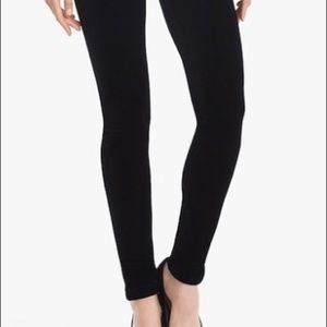 White House Black Market black velvet legging